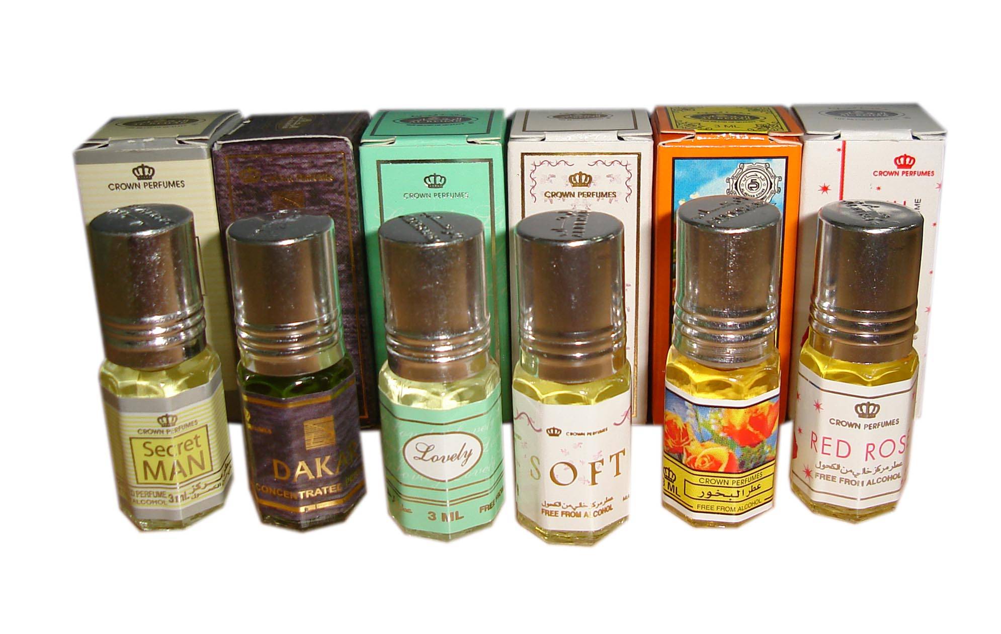 AL Rehab Concentrated perfume oil 6 x 3ML Roll on Bottle ( Retail Box